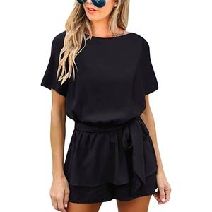 Women's Casual Belted Romper | Size Small
